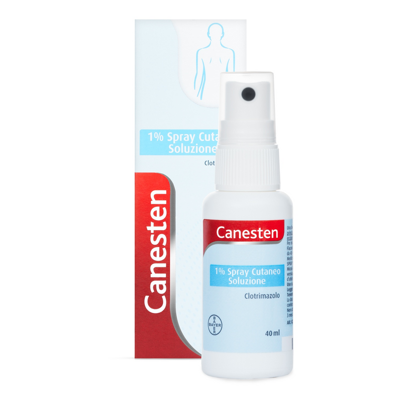 Canesten 1% spray cutaneo, soluzione  clotrimazolo