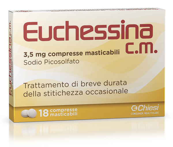 Euchessina c.m. 3,5 mg compresse masticabili  euchessina c.m. 750 mg/100 ml gocce orali, soluzione  sodio picosolfato