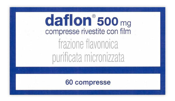 Daflon 500 mg compresse rivestite con film  frazione flavonoica purificata micronizzata