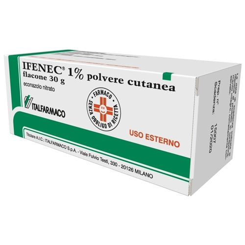 Ifenec 1% crema ifenc 1% emulsione cutanea ifenec 1% polvere cutanea ifenec 1% soluzione cutanea econazolo