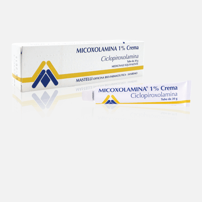 Micoxolamina 1% crema  micoxolamina1% emulsione cutanea  micoxolamina1% soluzione cutanea  ciclopirox olamina