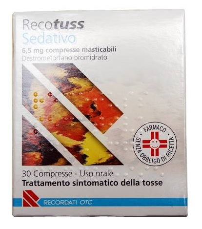 Recotuss sedativo 6,5 mg compresse masticabili  destrometorfano bromidrato