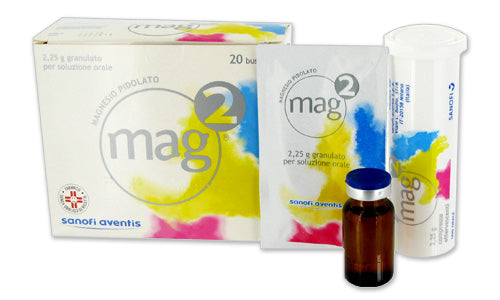 Mag2 1,5 g/10 ml soluzione orale  mag2 2,25 g polvere per soluzione orale  magnesio pidolato