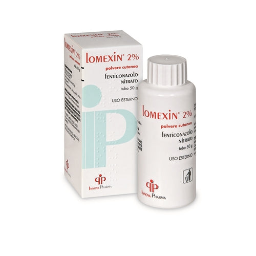 Lomexin "2% polvere cutanea"tubo 50 g"