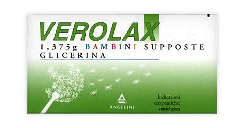 Verolax 1,375 g bambini supposte glicerina