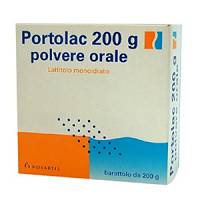 Portolac 5 g polvere per soluzione orale  portolac 10 g polvere per soluzione orale  portolac 200 g polvere per soluzione orale  lattitolo monoidrato