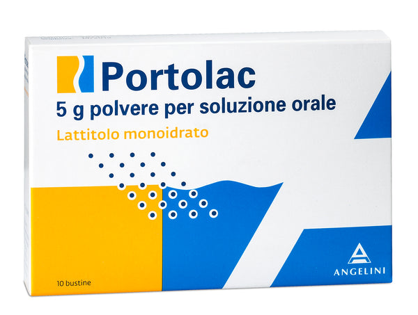 Portolac 5 g polvere per soluzione orale  portolac 10 g polvere per soluzione orale  portolac 200 g polvere per soluzione orale  lattitolo monoidrato