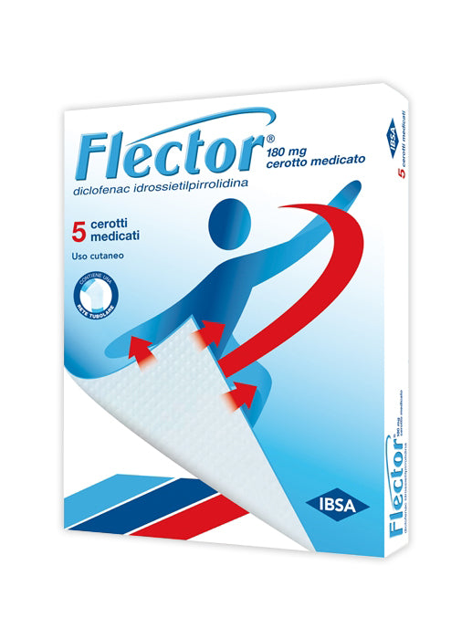 Flector 180 mg cerotto medicato  diclofenac idrossietilpirrolidina