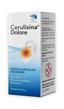 Cerulisina dolore 1% + 5% gocce auricolari, soluzione  procaina cloridrato e fenazone