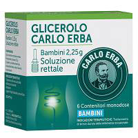 Glicerolo carlo erba bambini 2,25 g soluzione rettale  glicerolo carlo erba adulti 6,75 g soluzione rettale  glicerolo