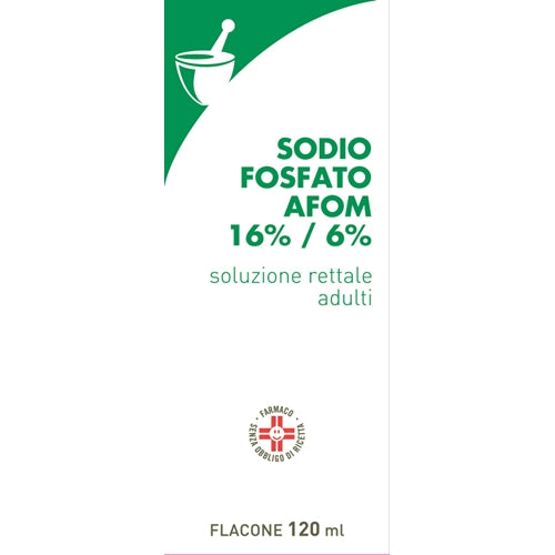 Sodio fosfato afom  16% / 6% soluzione rettale  sodio fosfato monobasico e sodio fosfato bibasico