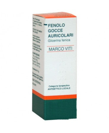 Fenolo marco viti 1% gocce auricolari, soluzione