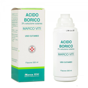 Acido borico marco viti 3% soluzione cutanea  acido borico marco viti 3% unguento  acido borico