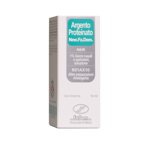 Argento proteinato "1% gocce nasali e auricolari, soluzione"flacone 10 ml"