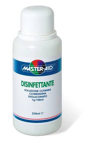 Master-aid disinfettante 1g/100ml soluzione cutanea  clorexidina digluconato
