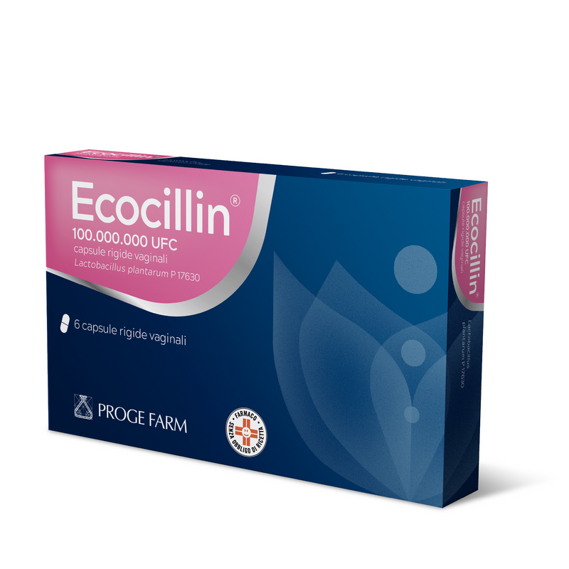 Ecocillin 100.000.000 ufc capsule molli vaginali  ecocillin 100.000.000 ufc capsule rigide vaginali  lactobacillus plantarum p 17630