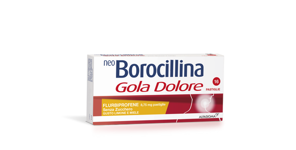 Neoboro golado 8,75 mg pastiglie senza zucchero gusto limone e miele 16 pastiglie