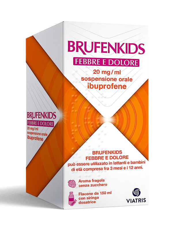 Brufenkids febbre e dolore 20 mg/ml sospensione orale  ibuprofene