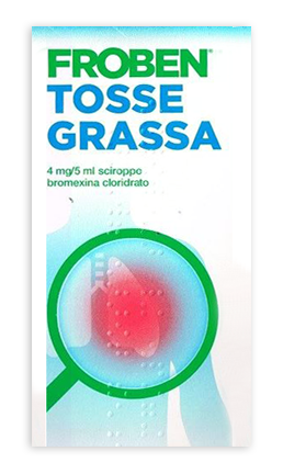 Froben tosse grassa 4 mg/5 ml sciroppo  bromexina cloridrato  medicinale equivalente