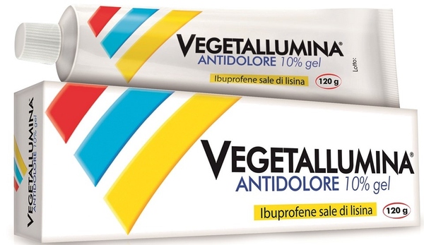 Vegetallumina antidolore 10% gel  ibuprofene sale di lisina