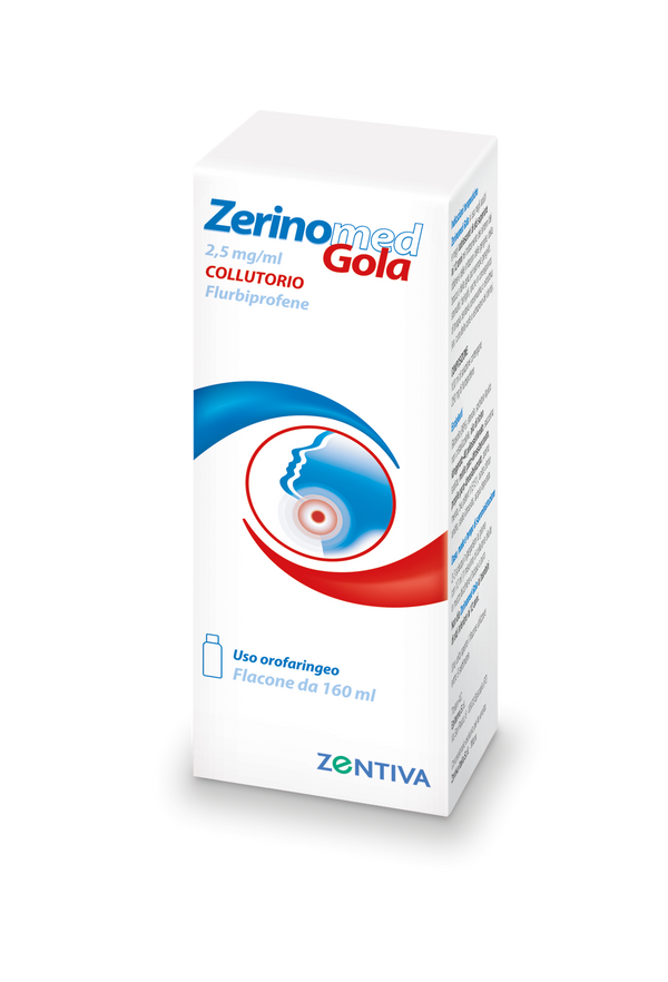 Zerinomed gola 2,5 mg/ml collutorio  flurbiprofene