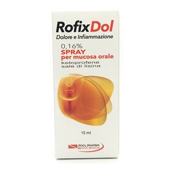Rofixdol infiammazione e dolore 1,6 mg/ml spray per mucosa orale  ketoprofene sale di lisina