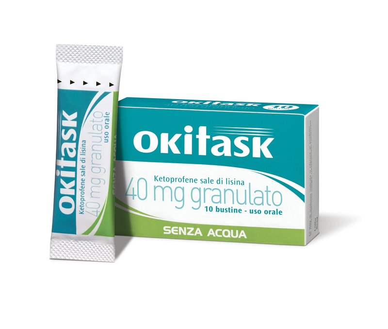 Okitask 40 mg granulato ketoprofene sale di lisina