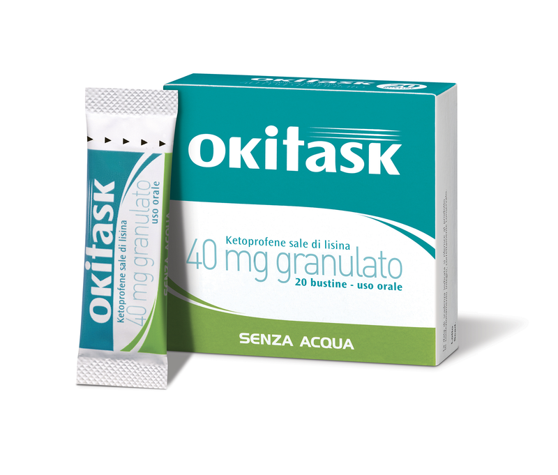 Okitask 40 mg granulato ketoprofene sale di lisina