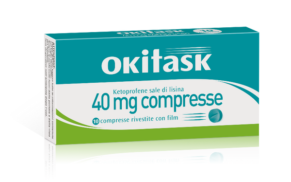 Okitask 40 mg compresse rivestite con film ketoprofene sale di lisina