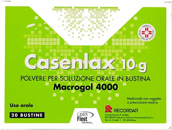 Casenlax 10 g polvere per soluzione orale in bustinamacrogol 4000