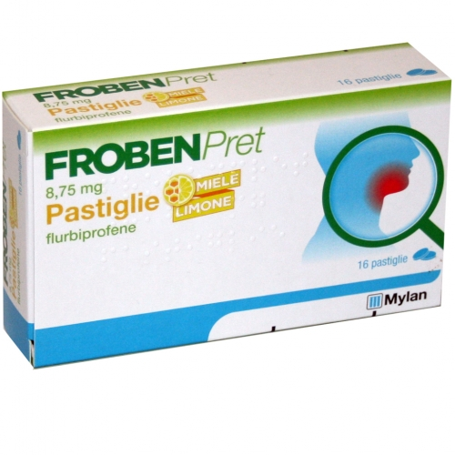 Frobenpret 8,75 mg pastiglie gusto limone e miele  flurbiprofene