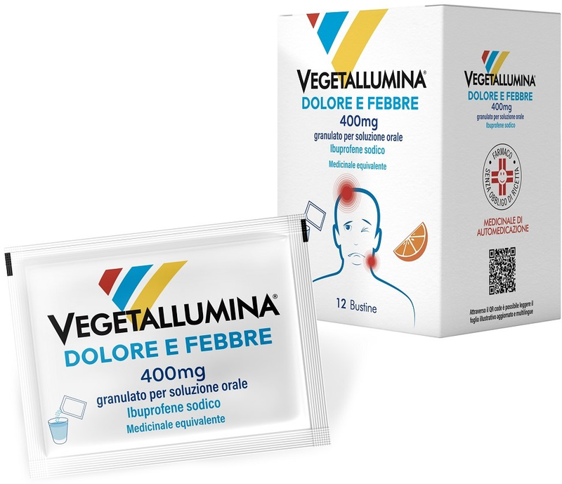 Vegetallumina dolore e febbre 400 mg granulato per soluzione orale ibuprofene sodico medicinale equivalente