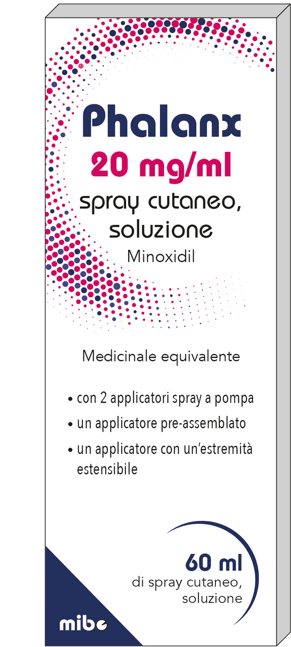 Phalanx 20 mg/ml spray cutaneo, soluzione  minoxidil  medicinale equivalente