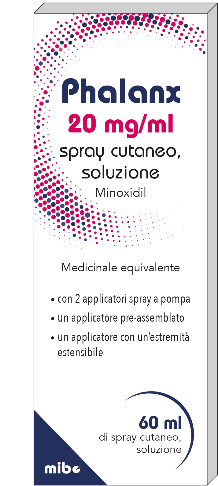 Phalanx 20 mg/ml spray cutaneo, soluzione  minoxidil  medicinale equivalente