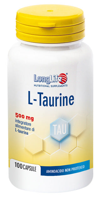 Longlife l-taurine 500 mg 100 capsule