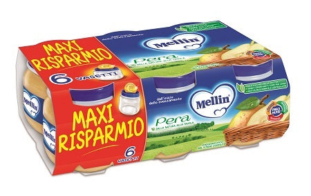 Mellin omogeneizzato pera 100 g 6 pezzi