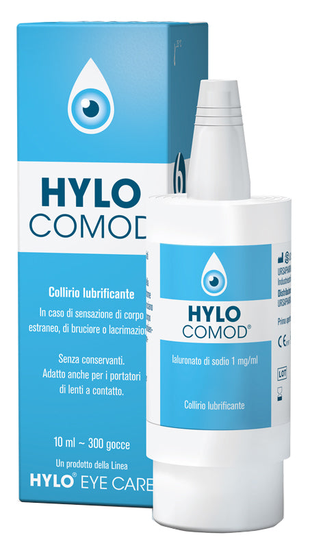 Hylo-comod gocce oculari ialuronato di sodio 0,1%  flaconcino 10 ml