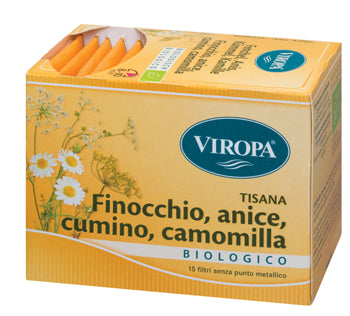 Viropa finocchio/cumino/anice/camomilla bio 15 bustine