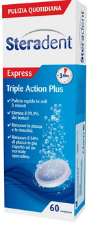 Steradent triple action plus 60 compresse pulenti