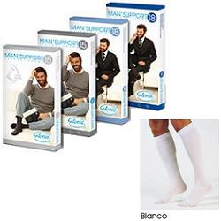 Man support 18 cotone gambaletto 18 bianco 2