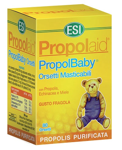 Esi propolaid propolbaby orsetti 80 compresse masticabili