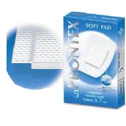 Garza prontex soft pad compressa 5x7 cm 5 pezzi