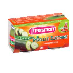 Plasmon omogeneizzato piselli zucchine 80 g x 2 pezzi