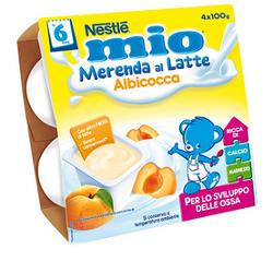 Mio merenda albicocca 4 x 100 g