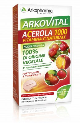 Arkovital acerola 1000 30 compresse masticabili