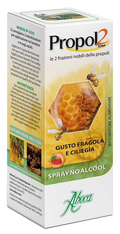 Propol2 emf spray no alcool fragola e ciliegia 30 ml