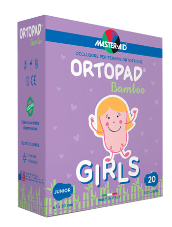 Cerotto oculare per ortottica ortopad girls m 5,4x7,6 20 pezzi