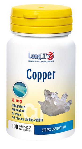 Longlife copper 2 mg 100 compresse