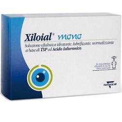 Soluzione oftalmica idratante lubrificante xiloial 20 monodose da 0,5ml