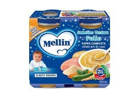 Mellin baby cena completa pollo verdure 2 pezzi 200 g